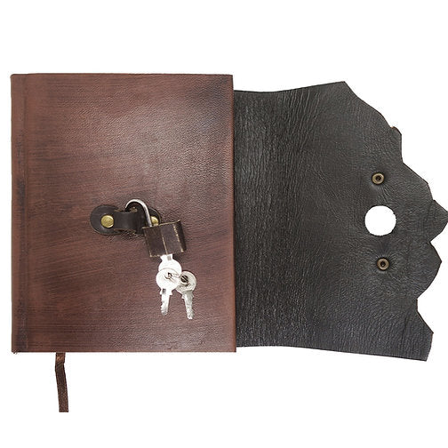 Padlocked Leather Diary