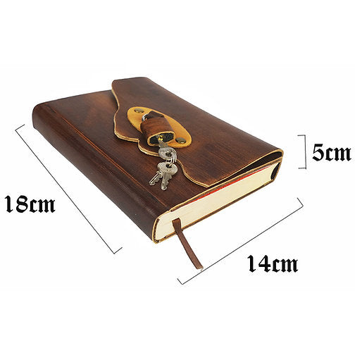 Padlocked Leather Diary