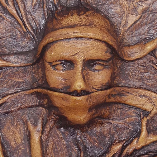 3D Leather Journal - Silent Scream